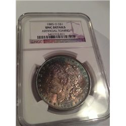 1885-O Morgan Dollar MS63 NGC