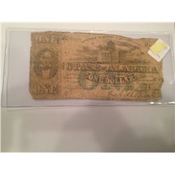 $1 STATE OF ALABAMA RARE NOTE