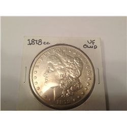 1878-CC MORGAN SILVER DOLLAR VF