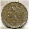 Image 1 : 1867 XF-40 RARE 3 CENT COIN