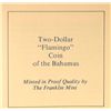 Image 2 : 1972 $2.00 BAHAMAS FLAMINGO PROOF SILVER COIN, WITH BOX/COA, ONE TROY OZ  SILVER