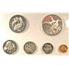 Image 2 : 1974 BRITISH VIRGIN ISLANDS 6 COIN PROOF SET,  BOX/COA DOLLAR COIN IS SILVER!