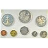 Image 2 : 1973 BARBADOS 8 COIN PROOF SET, BOX/COA 2.4 OZ  PURE SILVER