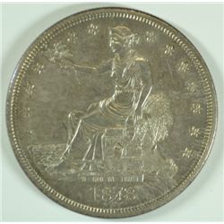 1873-CC TRADE DOLLAR, MS-63 NICE COLOR, SUPER RARE!! VERY HOT CARSON CITY  COIN
