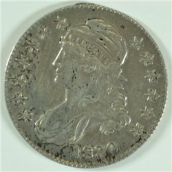 1830 BUST HALF DOLLAR, AU-55 ORIGINAL