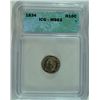 Image 1 : 1834 HALF DIME ICG MS-63 BEAUTIFUL ORIGINAL COLORS!!