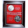 Image 1 : 2 COIN SET: 1887 MORGAN DOLLAR MS63, 1987 ASE GEM BU