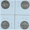 Image 2 : 4-1925-S BUFFALO NICKELS "GRADING SET" (AG,GOOD,VG,FINE)
