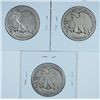 Image 2 : 3-1927-S WALKING LIBERTY HALF DOLLARS "GRADING SET" (GOOD,VG,FINE)