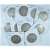 Image 1 : 10 WALKING LIBERTY HALF DOLLARS (17-D OBV, 17-S OBV, 17-S REV, 18,18-D,18-S,19,
