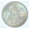 Image 1 : 1880-O MORGAN SILVER DOLLAR, MS-63+   OBVERSE HAS PRETTY COLORS, FROM ORIG ROLL
