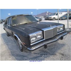 1985 - CHRYSLER FIFTH AVENUE