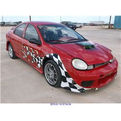 2001 - DODGE NEON//REBUILT SALVAGE TITLE