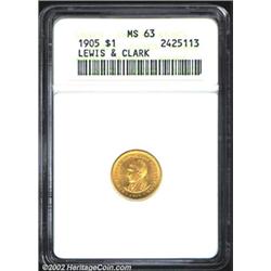 1905 G$1 Lewis and Clark MS63 ANACS.