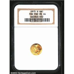 1915-S G$1 Panama-Pacific Gold Dollar MS64 NGC.