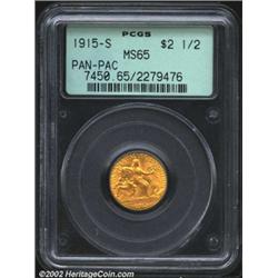 1915-S $2 1/2 Panama-Pacific Quarter Eagle MS65 PCGS.