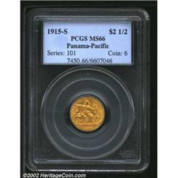 1915-S $2 1/2 Panama-Pacific Quarter Eagle MS66 PCGS.