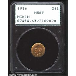 1916 G$1 McKinley MS63 PCGS.
