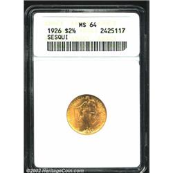 1926 $2 1/2 Sesquicentennial MS64 ANACS.
