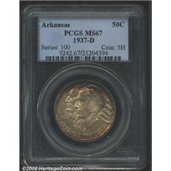 1937-D 50C Arkansas MS67 PCGS.