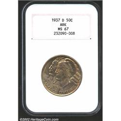 1937-D 50C Arkansas MS67 NGC.