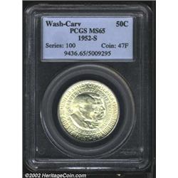 1952-S 50C Washington-Carver MS65 PCGS.