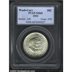 1953 50C Washington-Carver MS65 PCGS.