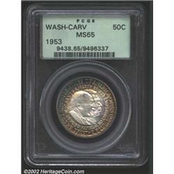 1953 50C Washington-Carver MS65 PCGS.