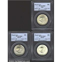 1953 SET Washington-Carver PDS Set MS65 PCGS.