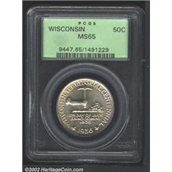 1936 50C Wisconsin MS65 PCGS.