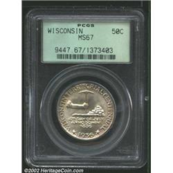 1936 50C Wisconsin MS67 PCGS.