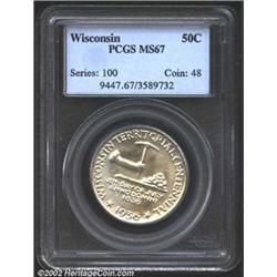 1936 50C Wisconsin MS67 PCGS.