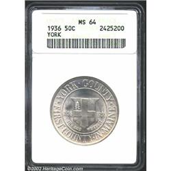 1936 50C York MS64 ANACS.