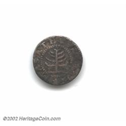 1652 SHILNG Pine Tree Shilling, Small Planchet Fine 12 Corroded Uncertified.