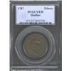 Image 1 : 1787 COPPER New Jersey Copper, Outlined Shield VF35 PCGS.