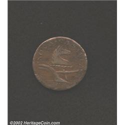 1788 COPPER New Jersey Copper, Head Right VF30 Scratched Uncertified.