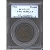 Image 1 : 1783 1C Washington & Independence Cent, Small Military Bust, Engrailed Edge AU53 PCGS.