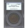 Image 1 : 1783 1C Washington & Independence Cent, Draped Bust, No Button AU55 PCGS.