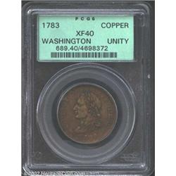 1783 1C Washington Unity States Cent XF40 PCGS.