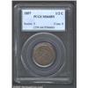 Image 1 : 1857 1/2 C MS64 Brown PCGS.
