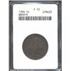 Image 1 : 1793 1C Wreath Cent--Vine and Bars--Fine 12 ANACS.