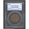 Image 1 : 1837 1C Head of 1838 MS65 Brown PCGS.