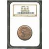 Image 1 : 1848 1C MS66 Red and Brown NGC.
