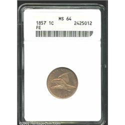 1857 1C MS64 ANACS.