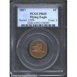 1857 1C PR65 PCGS.