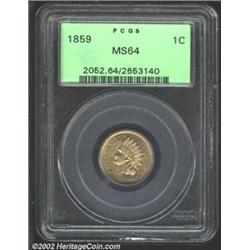 1859 1C MS64 PCGS.
