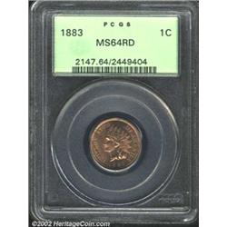 1883 1C MS64 Red PCGS.