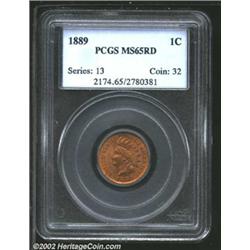 1889 1C MS65 Red PCGS.