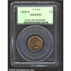 1908-S 1C MS64 Red PCGS.