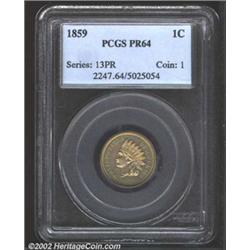 1859 1C PR64 PCGS.